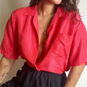 Vintage 100% silk blouse